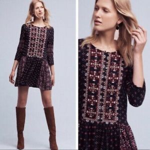 Anthropologie Vanessa Virginia Kaleidoscope Shift Dress Size M